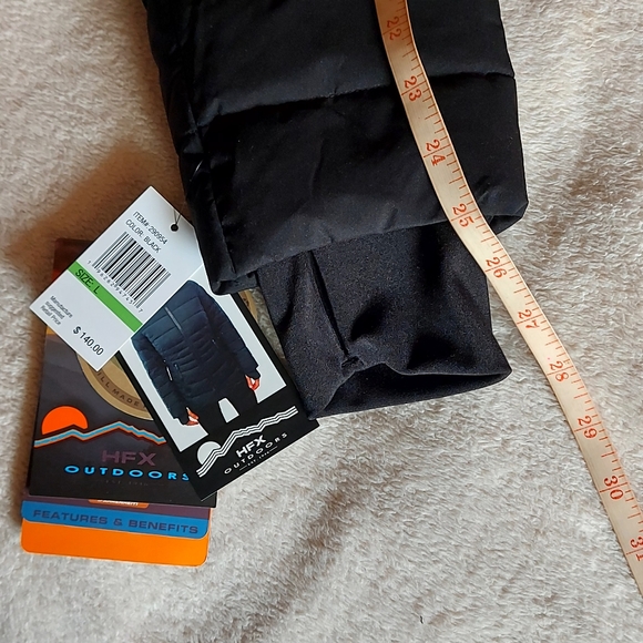 NWT HFX Outdoors Women's Stretch Shell Water Resistant Jacket Size L Black Color - Picture 7 of 13